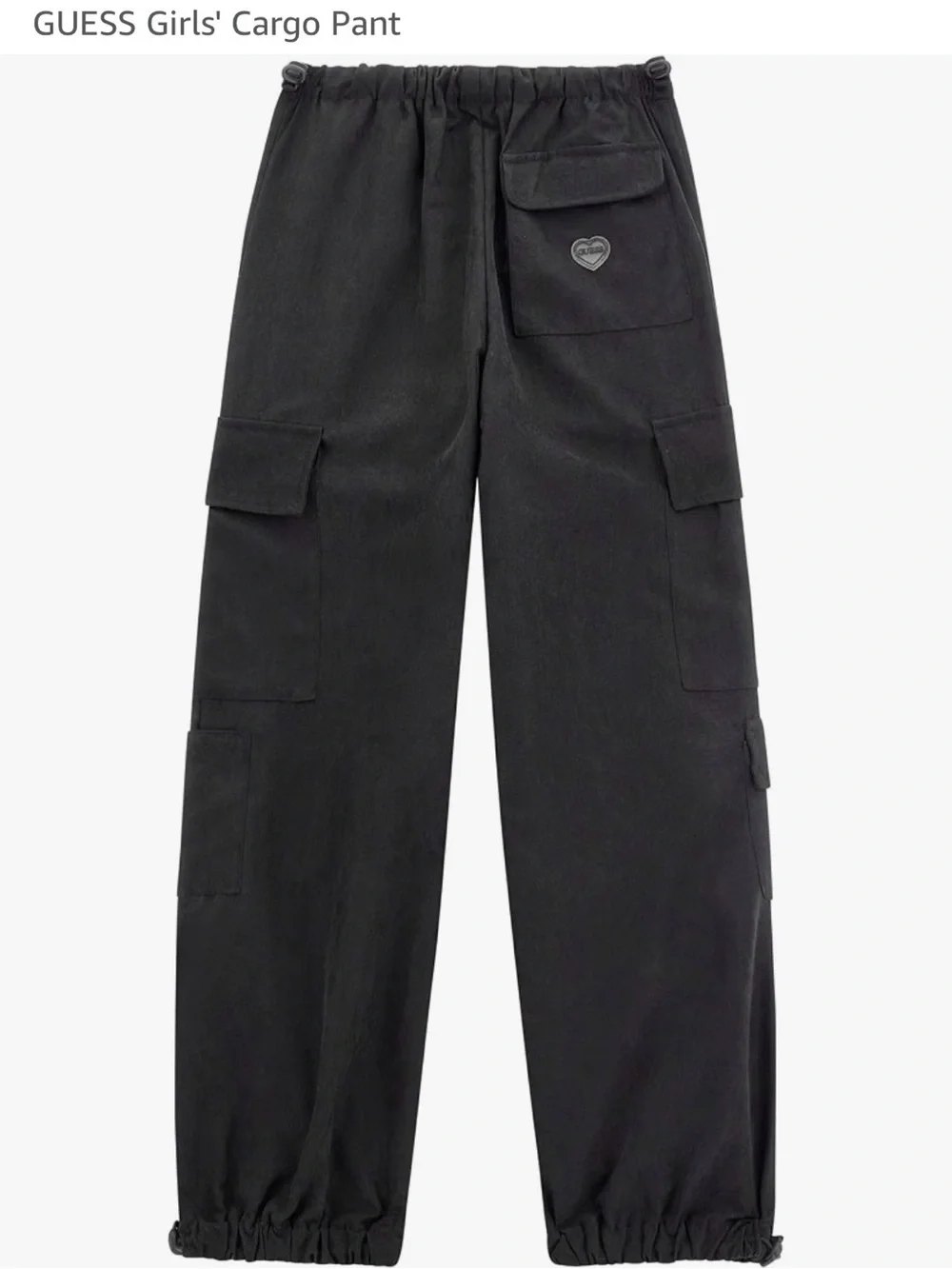 Guess Girls Black Cargo Joggers